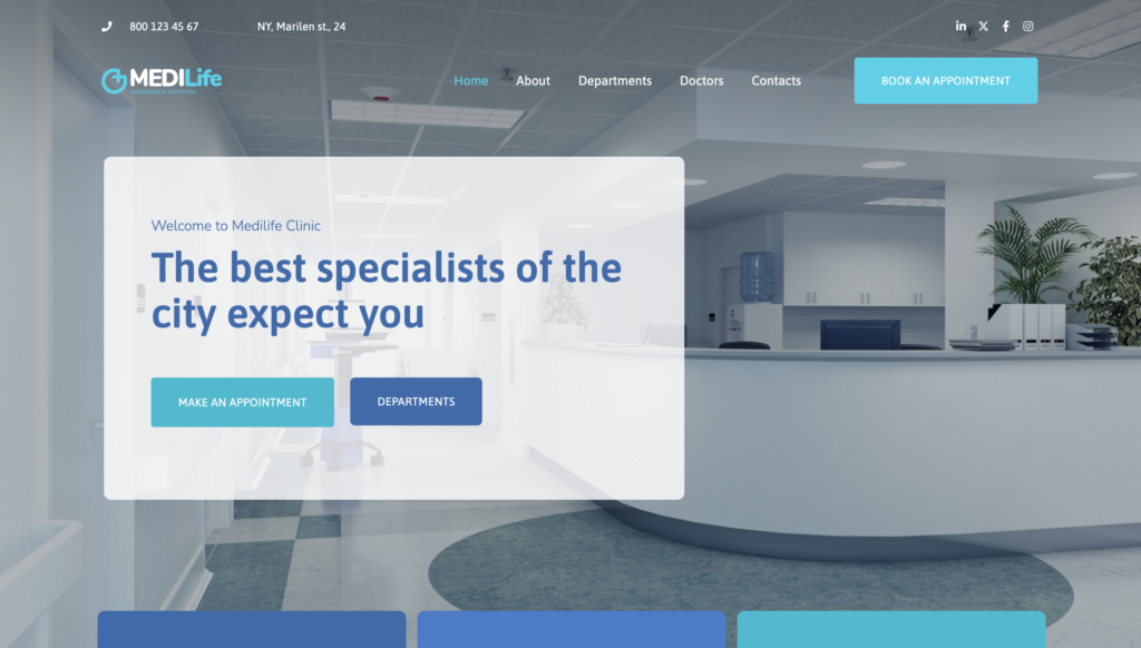 medical website